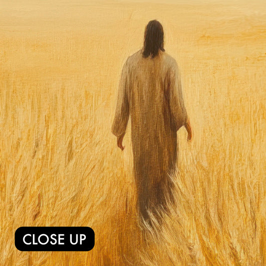 Jesus Walks through Wheat