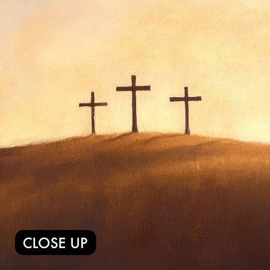 Three Crosses at Dawn
