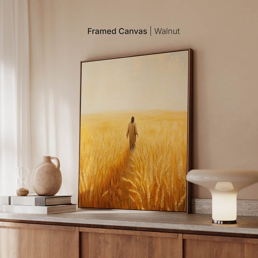Jesus Walks through Wheat