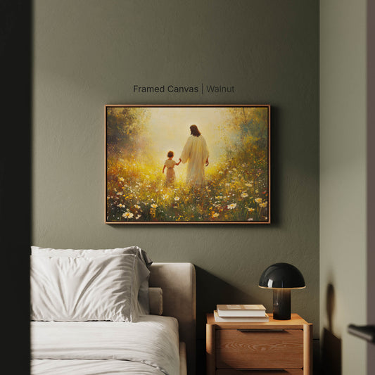 Child Walking with Jesus