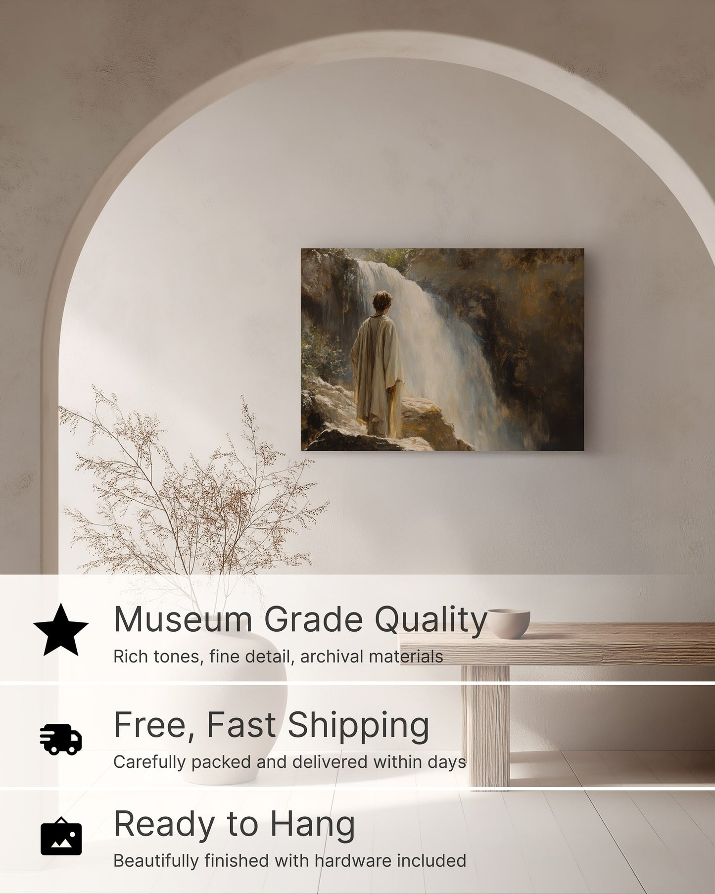 David at En Gedi Waterfall