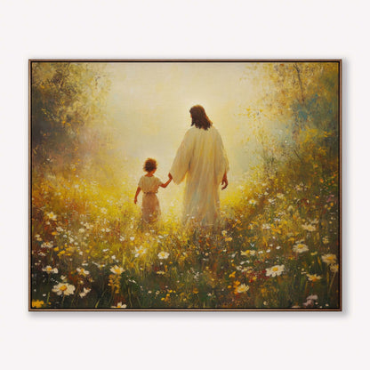 Child Walking with Jesus