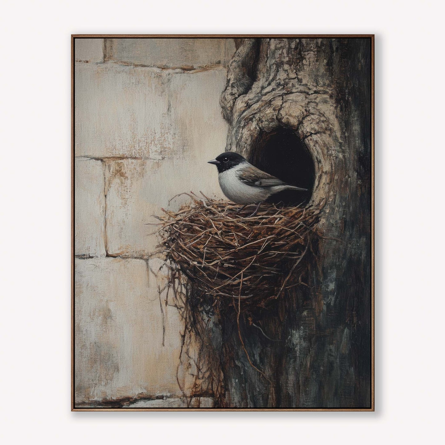 Sparrow in Nest