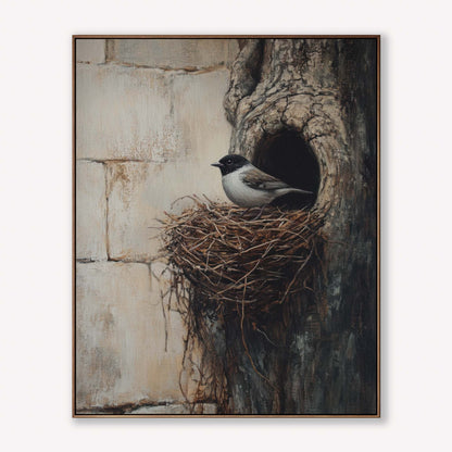 Sparrow in Nest