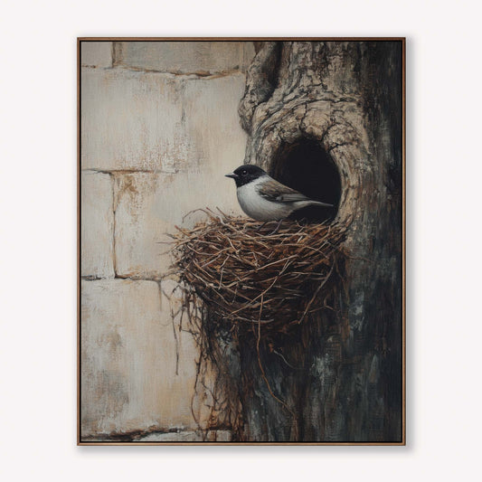 Sparrow in Nest