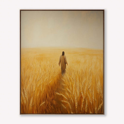 Jesus Walks through Wheat
