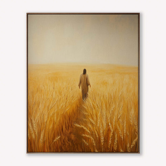 Jesus Walks through Wheat