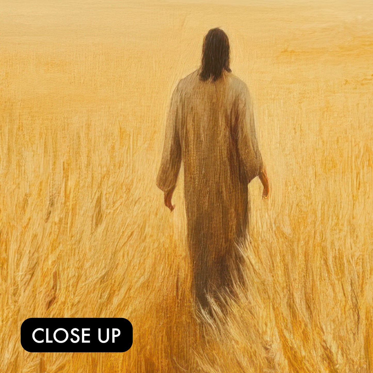 Jesus Walks through Wheat