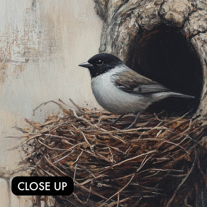 Sparrow in Nest