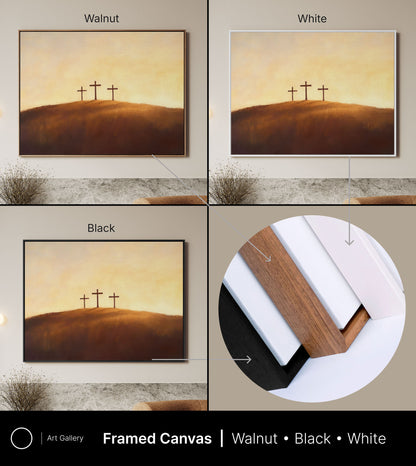 Three Crosses at Dawn