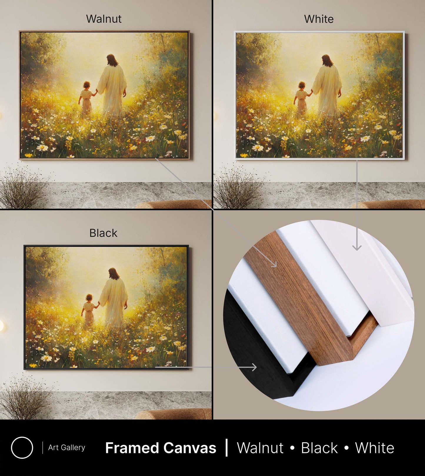 Child Walking with Jesus