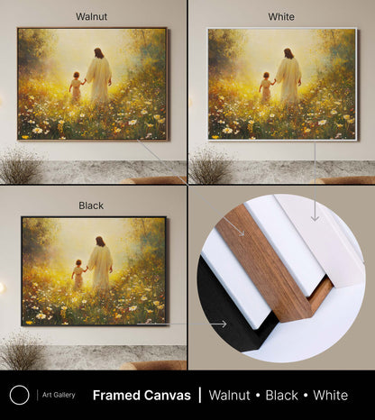 Child Walking with Jesus