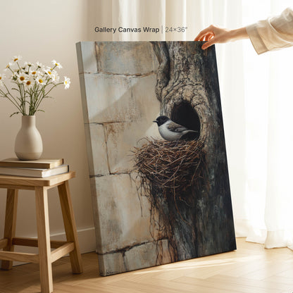 Sparrow in Nest