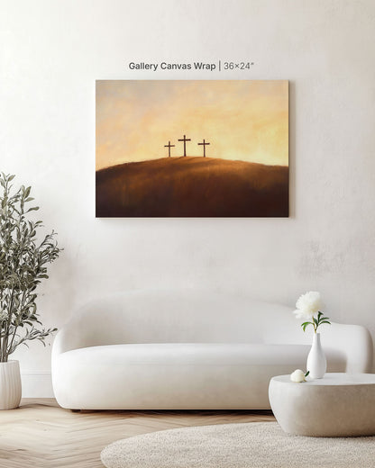 Three Crosses at Dawn