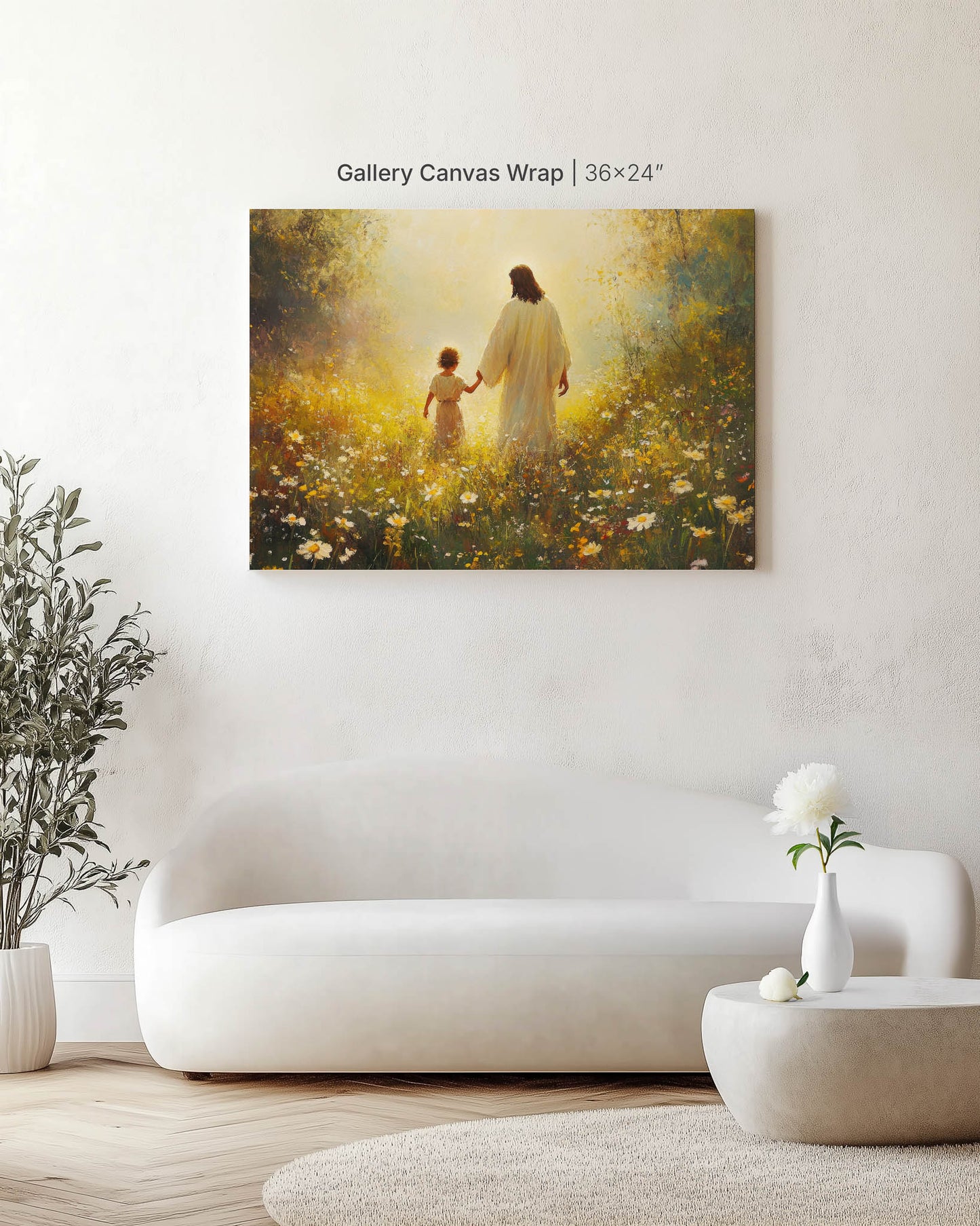 Child Walking with Jesus